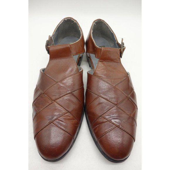 Nunn Bush Brown Leather Adjustable Buckle Slip On Loafers Shoes Men\'s 13 M main image 9